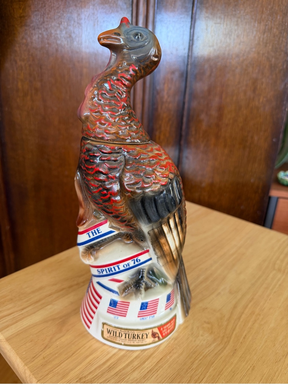 RARE Vintage Collectible Wild Turkey Centennial Spirit of '76 Ceramic Decanter - Picture 2 of 10